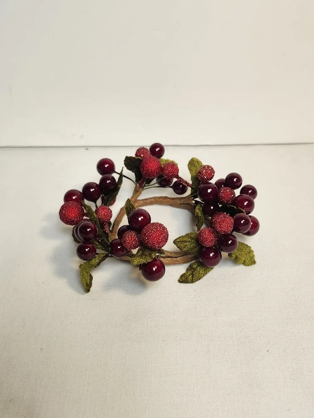 Decorative Berry Candle Ring Set Of 4
